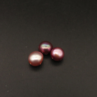 Natural Freshwater Pearl Beads,Half Hole,Bread Beads,Pink purple,5x7~4x6mm,Hole:0.8mm,about 0.3g/pc,1 pc/package,XBSP01126aaha-L001
