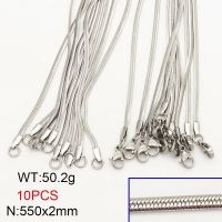304 Stainless Steel Necklace Making,Handmade Soldered Herringbone Chains,True Color,2x550mm,about 50.2g/package,10 pcs/package,6N20677vila-452
