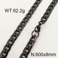 304 Stainless Steel Necklace,Curb Chain,Unwelded,Faceted,Vacuum Plating Back,8x600mm,about 62.2g/package,1 pc/package,6N2001427abol-474
