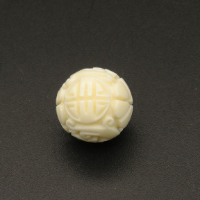 Resin Beads,Flower-shaped beads,Cream color,9mm,Hole:1mm,about 0.7g/pc,1pc/package,XBR00008albv-L001