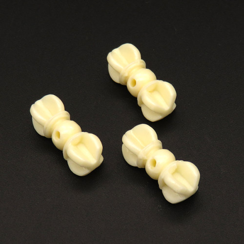 Resin Beads,Bone,Cream color,8x18mm,Hole:1.5mm,about 0.5g/pc,1pc/package,XBR00122hibb-L001