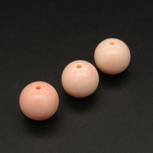 Resin Beads,Round,Pink,6mm,Hole:1mm,about 0.3g/pc,1pc/package,XBR00131ajvb-L001