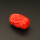 Resin Beads,Carved Drum Beads,Red,21x31mm,Hole:2.5mm,about 12.2g/pc,1pc/package,XBR00138jlbb-L001