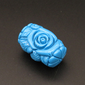 Resin Beads,Carved Drum Beads,Color Mixing,21x31mm,Hole:2.5mm,about 12.2g/pc,1pc/package,XBR00137jlbb-L001