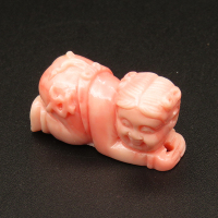 Resin Pendants,Girl,Pink,13x15x28mm,Hole:1.5mm,about 5.3g/pc,1pc/package,XBR00151iobb-L001