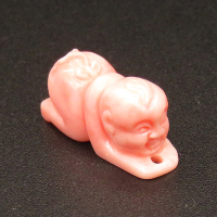 Resin Pendants,Boy,Pink,7x9x19mm,Hole:1.5mm,about 1.3g/pc,1pc/package,XBR00155hmbb-L001