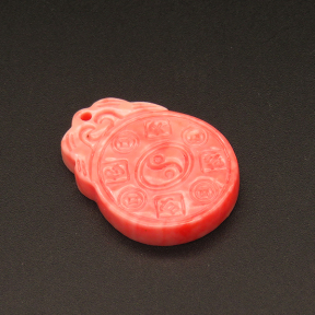 Resin Pendants,Token,Pink,5x23x31mm,Hole:1.5mm,about 4.0g/pc,1pc/package,XBR00195hmbb-L001