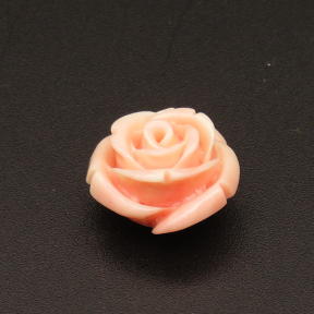 Resin Cabochons,Flower,Pink, 14mm,Hole:1.5mm,about 1.2g/pc,1pc/package,XBR00217hhbb-L001