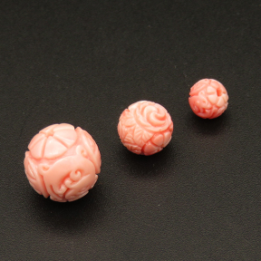 Resin Beads,Round,Pink,12mm,Hole:1.5mm,about 1.4g/pc,1pc/package,XBR00220hbab-L001