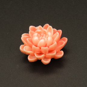 Resin Cabochons,Flower,Pink,11x22mm,Hole:1.5mm,about 2.2g/pc,1pc/package,XBR00223hobb-L001