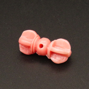 Resin Beads,Bone,Pink,10x21mm,Hole:1.5mm,about 0.9g/pc,1pc/package,XBR00232hkbb-L001