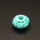 Resin Beads,Engraved spacer beads,Bright green,11x17mm,Hole:5mm,about 3.1g/pc,1pc/package,XBR00236bobb-L001