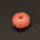 Resin Beads,Engraved spacer beads,Orange,9x14mm,Hole:4mm,about 1.4g/pc,1pc/package,XBR00240amaa-L001