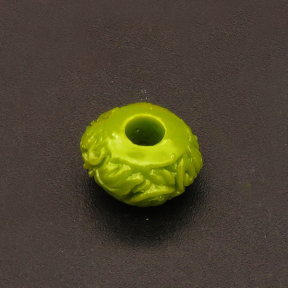 Resin Beads,Engraved spacer beads,Color Mixing,7x11mm,Hole:3.5mm,about 0.7g/pc,1pc/package,XBR00248ajvb-L001