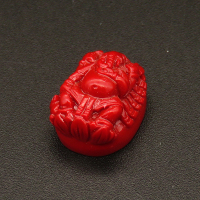 Resin Cabochons,Elephant buddha,Red,9x12x15,about 2.5g/pc,1pc/package,XBR00282hibb-L001