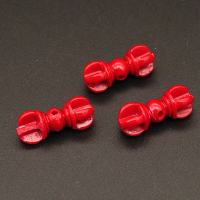 Resin Beads,Bone,Red,8x19mm,Hole:1mm,about 0.8g/pc,1pc/package,XBR00285amaa-L001