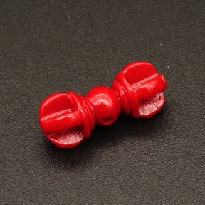 Resin Beads,Bone,Red,8x19mm,Hole:1mm,about 0.8g/pc,1pc/package,XBR00285amaa-L001