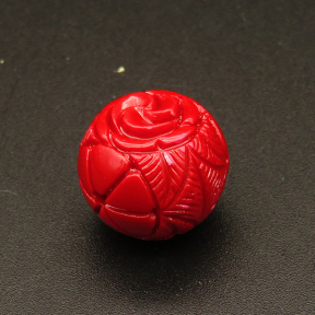 Resin Beads,Round,Red,15mm,Hole:2mm,about 4.5g/pc,1pc/package,XBR00287bobb-L001