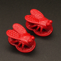 Resin Beads,Cicada,Red,11x14x23mm,Hole:2mm,about 4.8g/pc,1pc/package,XBR00294hobb-L001