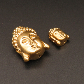 Resin Beads,Buddha head,Gold,13x20x28mm,Hole:2.5mm,about 9.2g/pc,1pc/package,XBR00308hmbb-L001