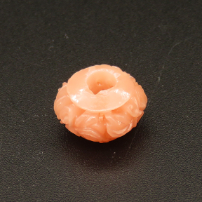 Resin Beads,Engraved spacer beads,Color Mixing,9x13mm,Hole:4mm,about 1.3g/pc,1pc/package,XBR00332amaa-L001