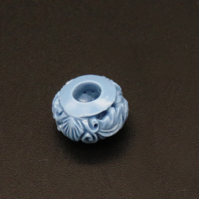 Resin Beads,Engraved spacer beads,Color Mixing,8x11mm,Hole:4mm,about 0.7g/pc,1pc/package,XBR00341ajvb-L001