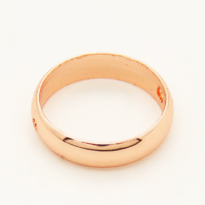 Brass Bead Frames,Ring,Long-lasting plated,Rose Golden,12mm,Width:3mm,Thick:1mm,Hole:1mm,about 0.47g/pc,50 pcs/package,XFF00027ahlv-L002