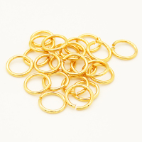 Brass Open Jump Rings,Ring,Long-lasting plated,Golden,6x0.8mm,about 0.13g/pc,100 pcs/package,XFJ00009vhha-L002