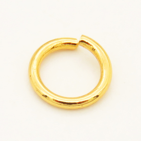Brass Open Jump Rings,Ring,Long-lasting plated,Golden,5x0.5mm,about 0.04g/pc,100 pcs/package,XFJ00011bhva-L002