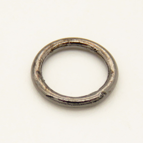 Brass Soldered Jump Rings,Ring,Long-lasting plated,Black,8x1mm,about 0.15g/pc,100 pcs/package,XFJ00025ahjb-L002
