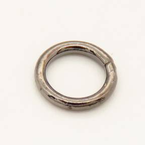 Brass Soldered Jump Rings,Ring,Long-lasting plated,Black,7x1mm,about 0.16g/pc,100 pcs/package,XFJ00031ahjb-L002