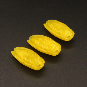Resin Beads,Cicada,Yellow,10x13x28mm,Hole:2mm,about 2.1g/pc,1pc/package,XBR00359ilbb-L001