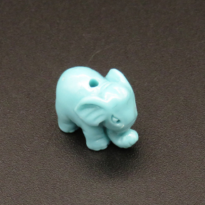 Resin Beads,Elephant,Color Mixing,8x11x13mm,Hole:1mm,about 1.7g/pc,1pc/package,XBR00365hobb-L001