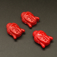 Resin Beads,Buddha statue,Red,8x15x20mm,Hole:1mm,about 2.9g/pc,1pc/package,XBR00382hibb-L001