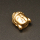 Resin Beads,Buddha statue,Gold,8x11x14mm,Hole:1.5mm,about 1.5g/pc,1pc/package,XBR00395hjbb-L001