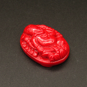 Resin Beads,Elephant buddha,Red,10x18x24mm,about 5.1g/pc,1pc/package,XBR00401imbb-L001