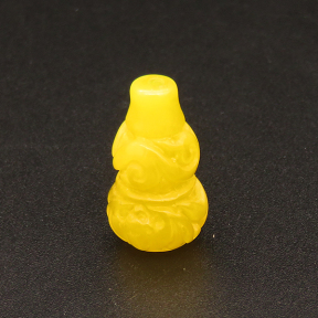 Resin Beads,Gourd,Yellow,11x20m,Hole:1.5mm,about 1.1g/pc,1pc/package,XBR00417hjbb-L001