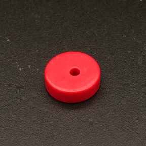 Resin Beads,Gasket,Red,4x11mm,Hole:2mm,about 1.0g/pc,1pc/package,XBR00423hbab-L001