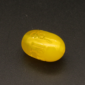 Resin Beads,Lettering Drum Beads,Yellow,11x17mm,Hole:2mm,about 1.5g/pc,1pc/package,XBR00425hobb-L001