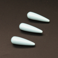 Resin Beads,Water Droplets,Light blue,8x27mm,Hole:1mm,about 1.7g/pc,1pc/package,XBR00451jibb-L001