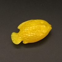 Resin Beads,Fish,Yellow,14x30x48mm,Hole:1.5mm,about 10.2g/pc,1pc/package,XBR00461bbml-L001