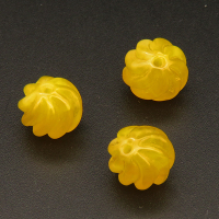 Resin Beads,Flower,Yellow,11*12mm,Hole:2mm,about 1.0g/pc,1pc/package,XBR00483bpvb-L001