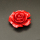 Resin Cabochons,Flower,Red,13x35mm,Hole:2mm,about 9.0g/pc,1pc/package,XBR00490jlbb-L001