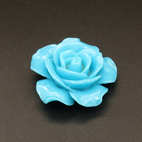 Resin Cabochons,Flower,Color Mixing,13x35mm,Hole:2mm,about 9.0g/pc,1pc/package,XBR00487jlbb-L001