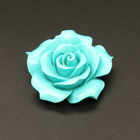 Resin Cabochons,Flower,Color Mixing,13x35mm,Hole:2mm,about 9.0g/pc,1pc/package,XBR00487jlbb-L001