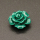 Resin Cabochons,Flower,Dark green,6x12mm,Hole:1.5mm,about 0.8g/pc,1pc/package,XBR00505bpvb-L001