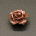 Resin Cabochons,Flower,Brown,6x12mm,Hole:1.5mm,about 0.8g/pc,1pc/package,XBR00509bpvb-L001