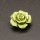 Resin Cabochons,Flower,Grass green,6x12mm,Hole:1.5mm,about 0.8g/pc,1pc/package,XBR00512bpvb-L001