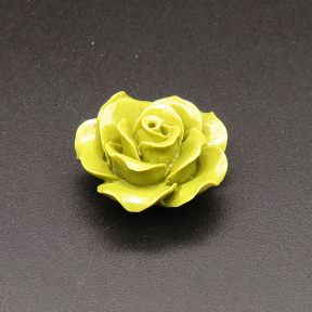 Resin Cabochons,Flower,Color Mixing,14x25mm,Hole:1.5mm,about 5.0g/pc,1pc/package,XBR00520hobb-L001