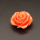 Resin Cabochons,Flower,Orange,14x25mm,Hole:1.5mm,about 5.0g/pc,1pc/package,XBR00523hobb-L001
